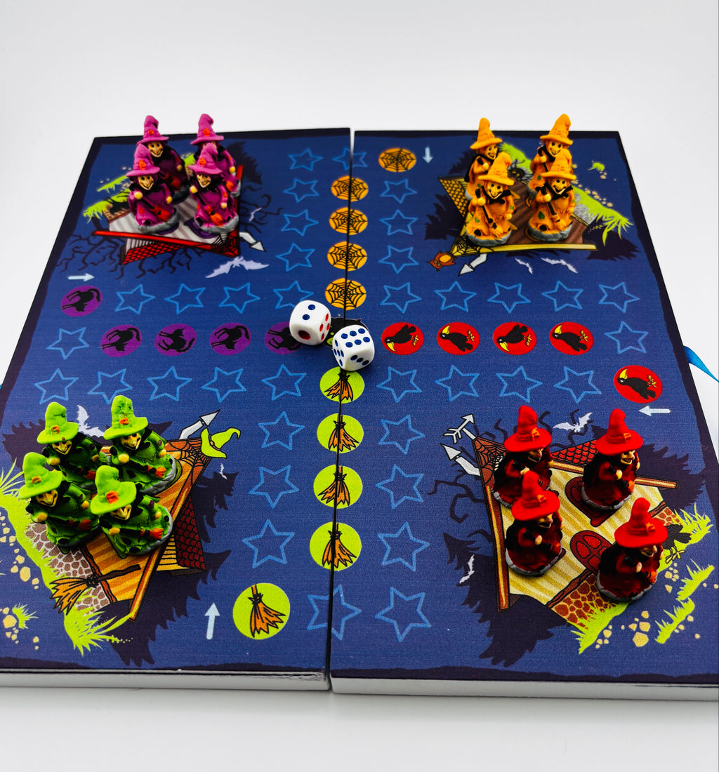 Hexen-Würfelspiel – „Hexe, ärgere dich nicht!“