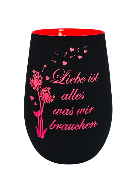 Windlicht mit Gravur