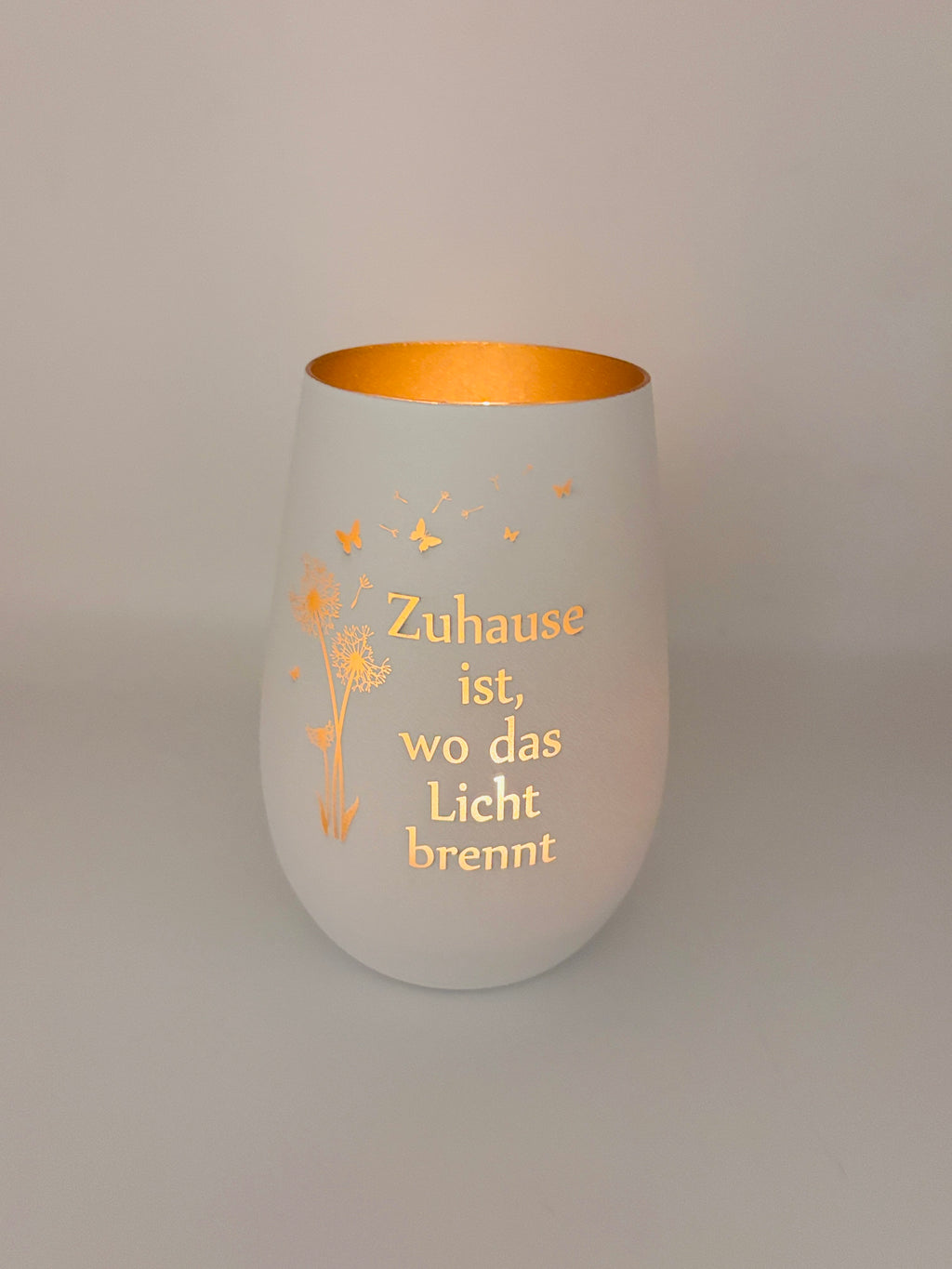 Windlicht mit Gravur