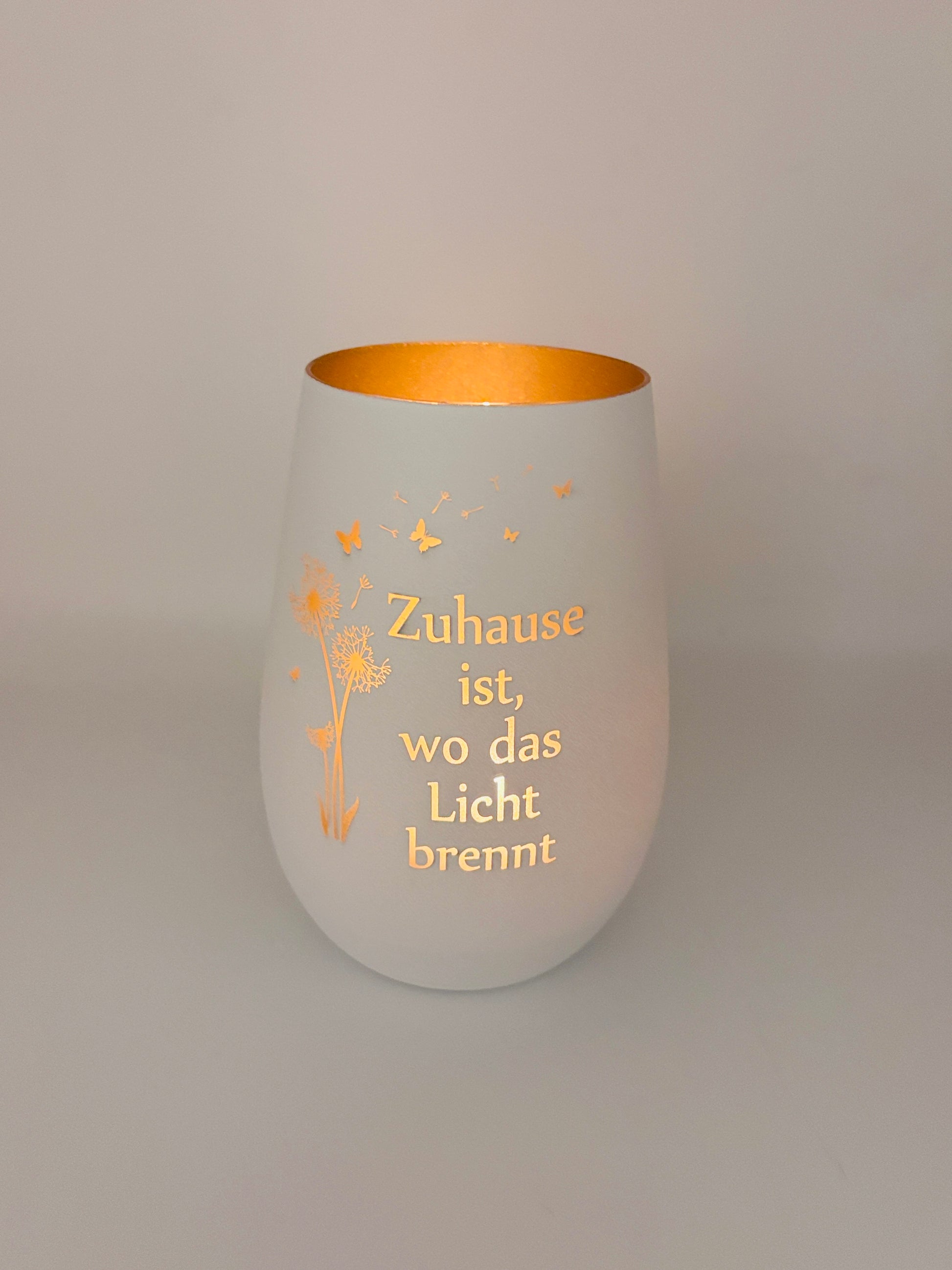 Windlicht mit Gravur