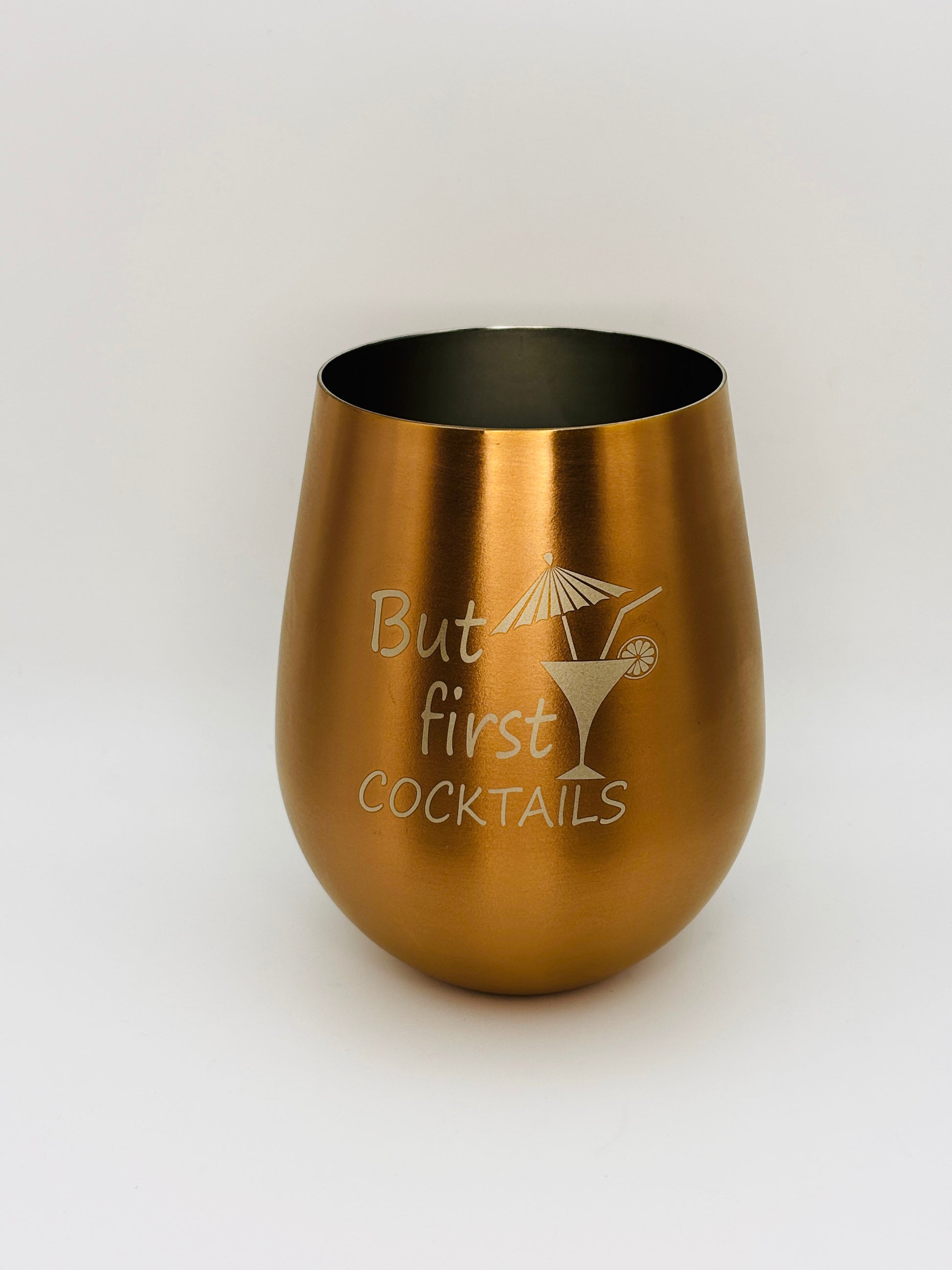 Cocktailglas aus Edelstahl
