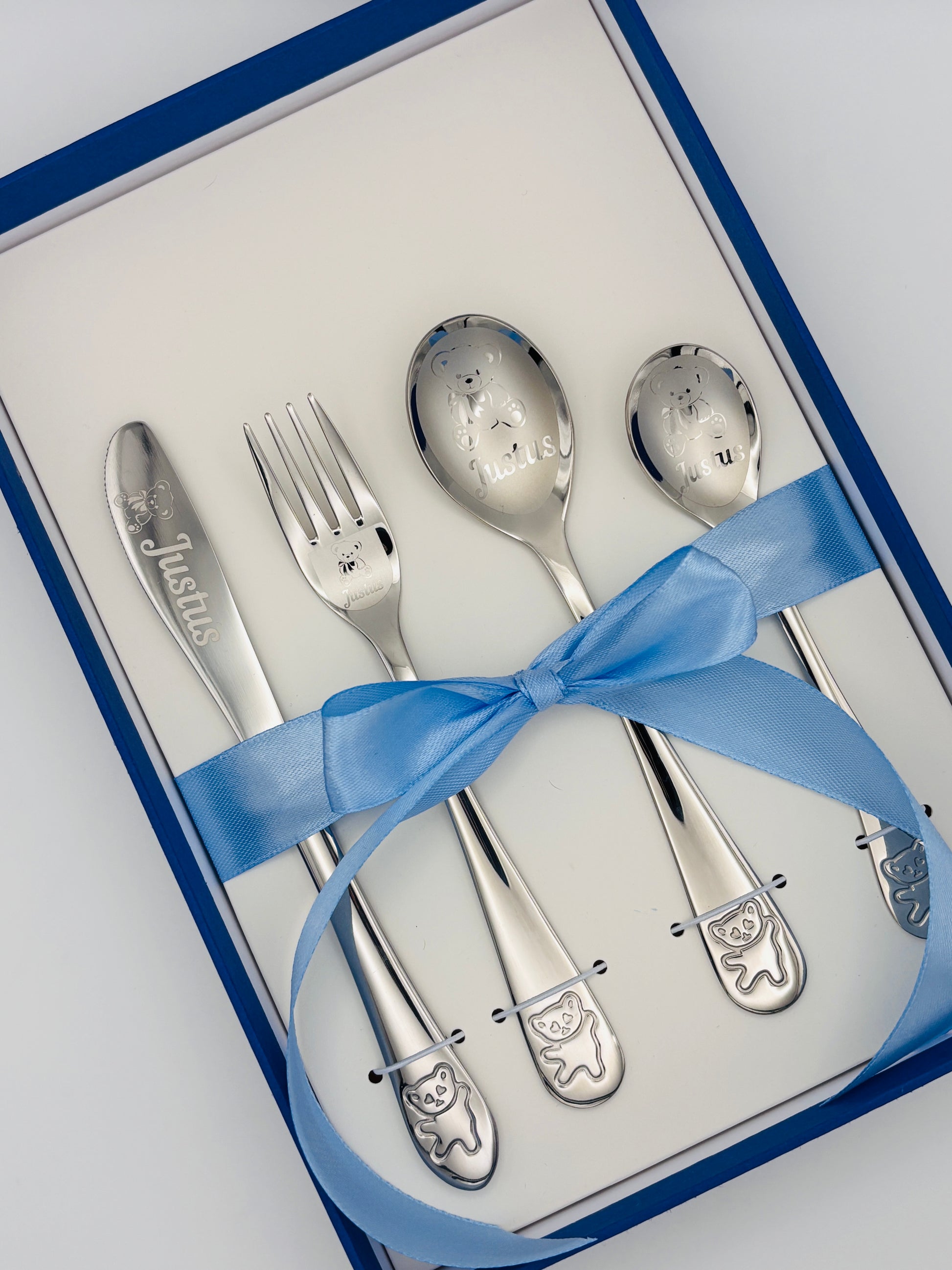 Kinderbesteck Set 4-teilig "Teddy"