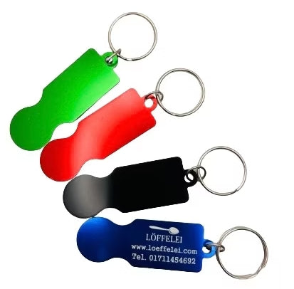 Schlüsselanhänger mit Einkaufswagenlöser