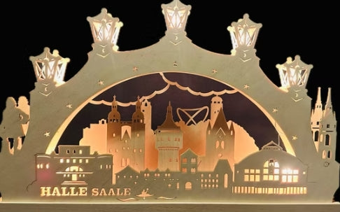 Schwibbogen Halle