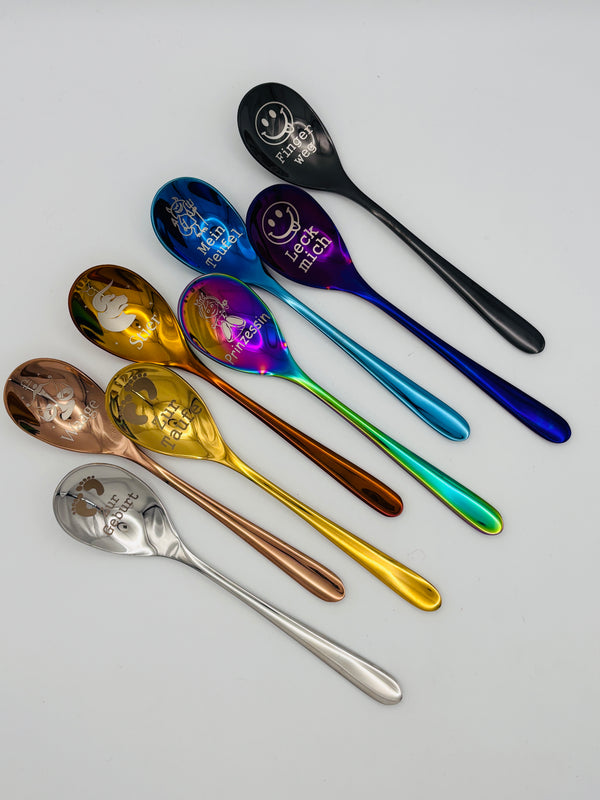 Bunte Teelöffel individuell gestaltbar