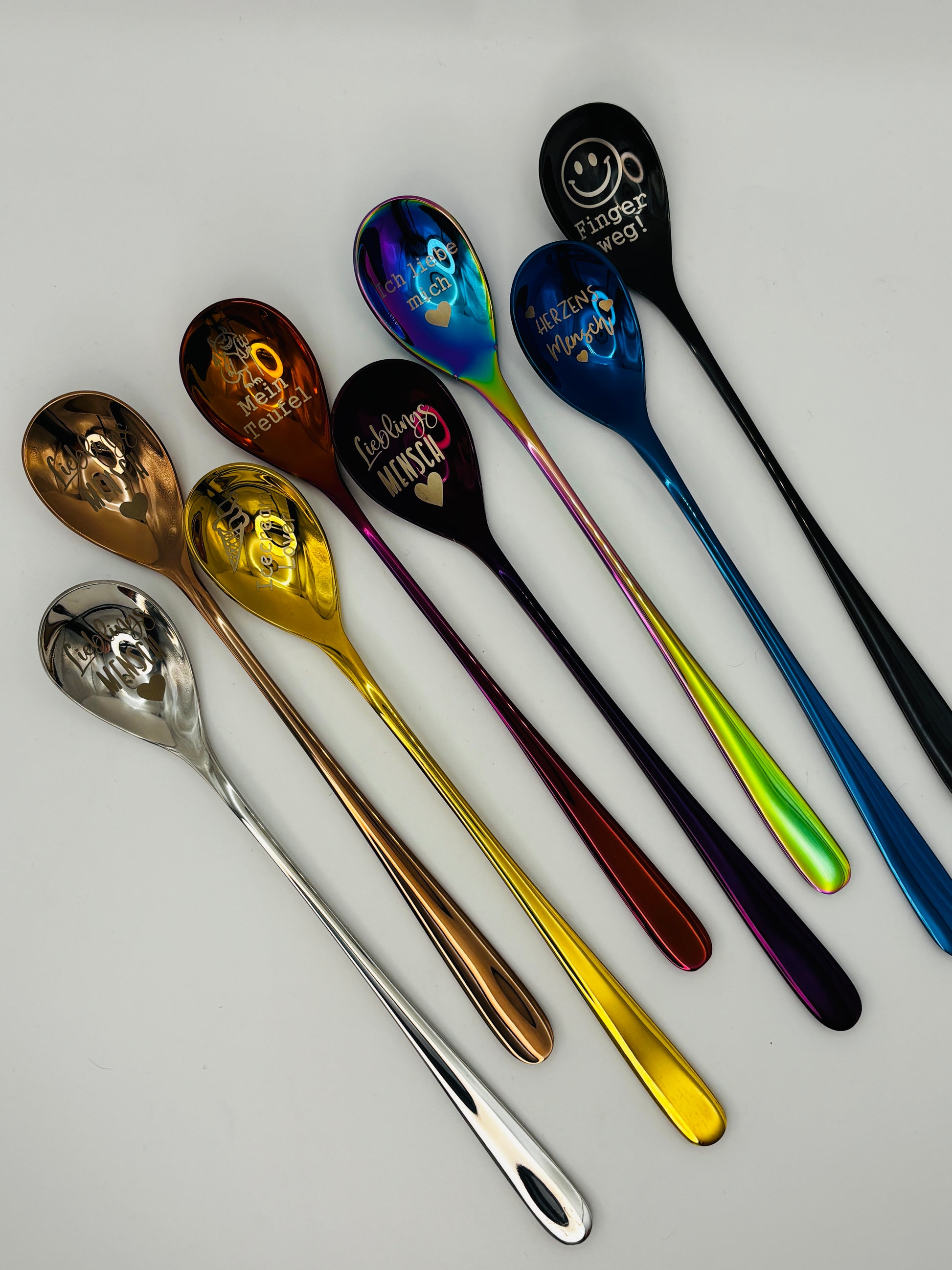 Bunte Latte Macchiato Löffel individuell gestaltbar