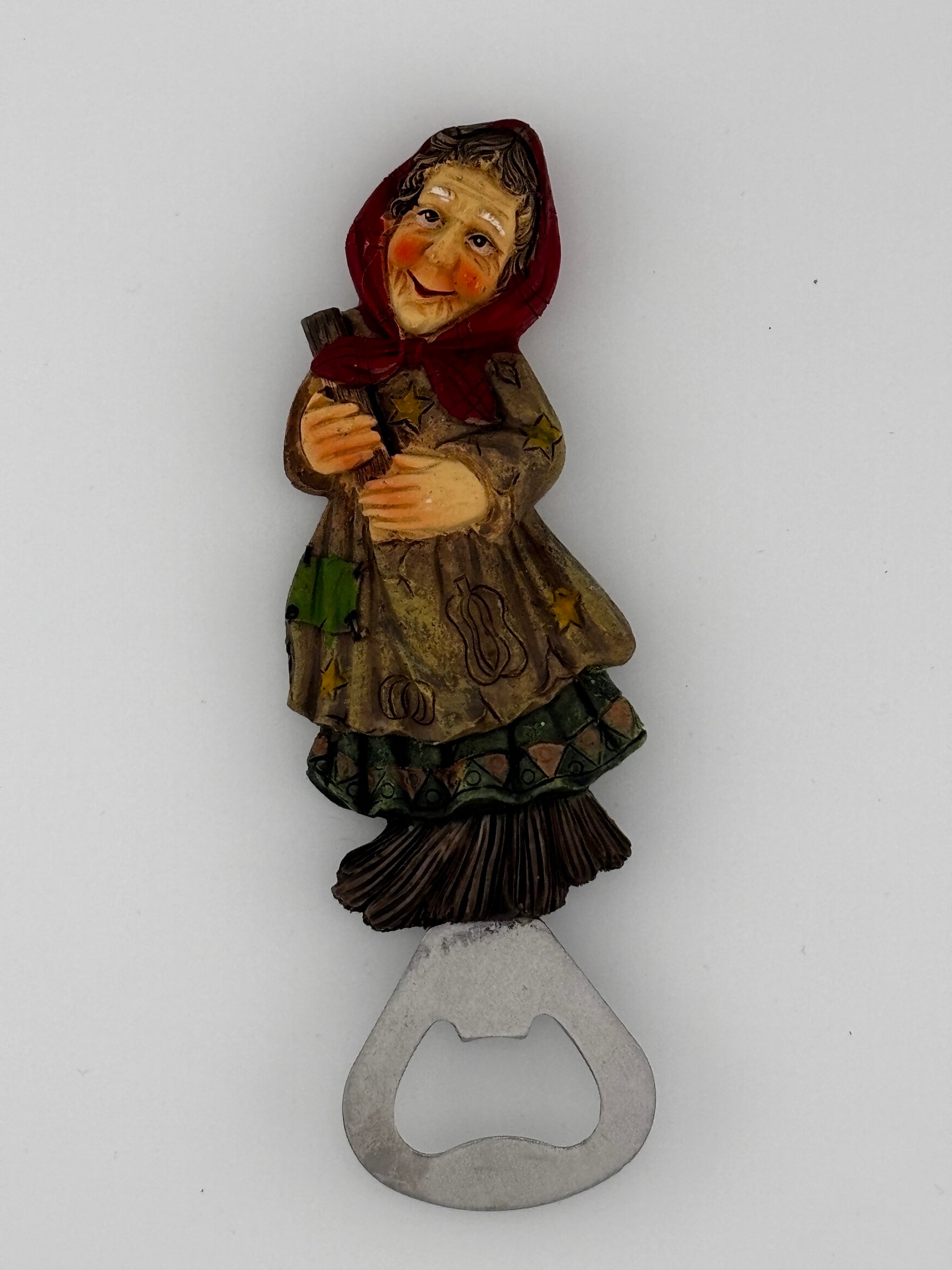 Flaschenöffner-Magnet "Hexe" Harz Souvenir