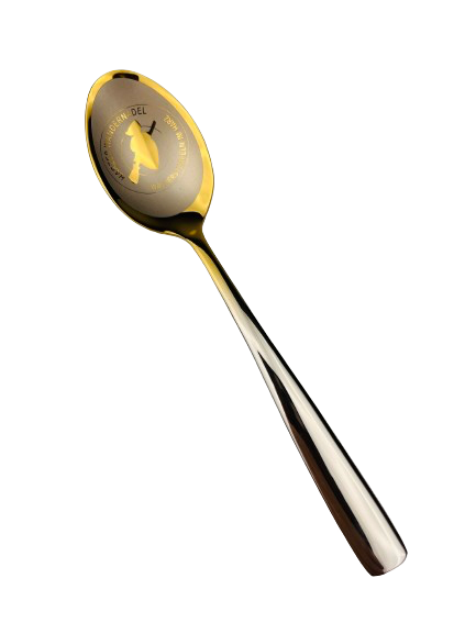 Harzer Wandernadel Teelöffel Gold-Silberoptik